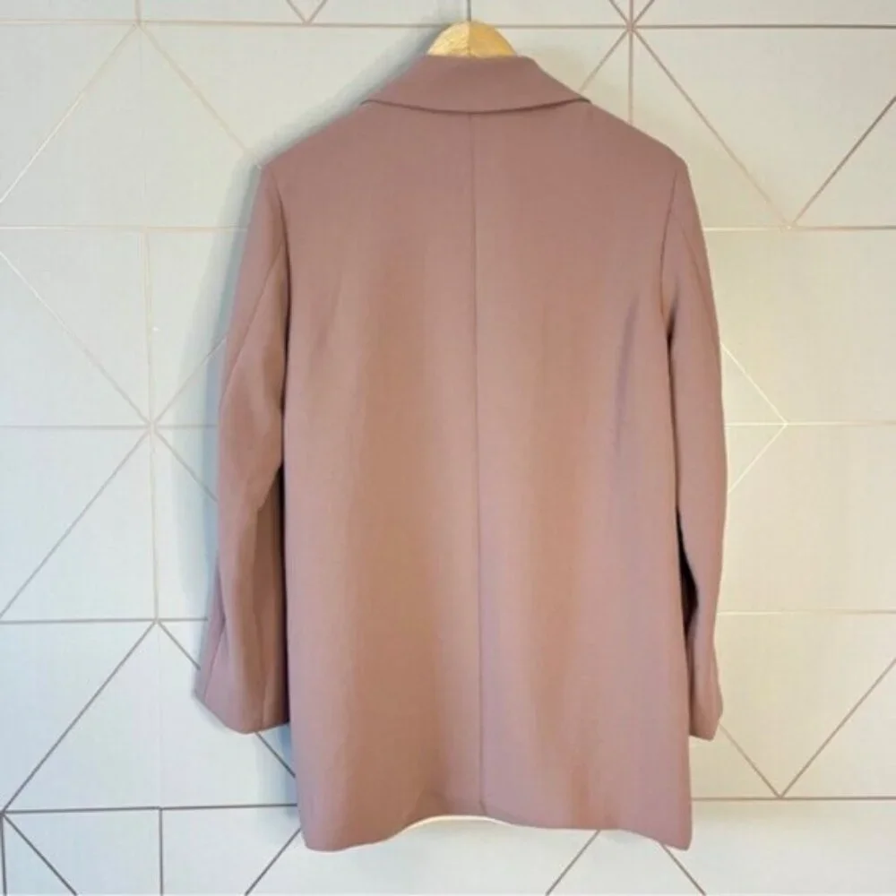 Aritzia Wilfred Cherrell Blazer Chasm Pink Taupe - Picture 3 of 8